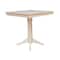International Concepts 36 in. x 36 in. Square Top Pedestal Table  - 35.9 in.H K-3636TP-27B-6B - alternate 3